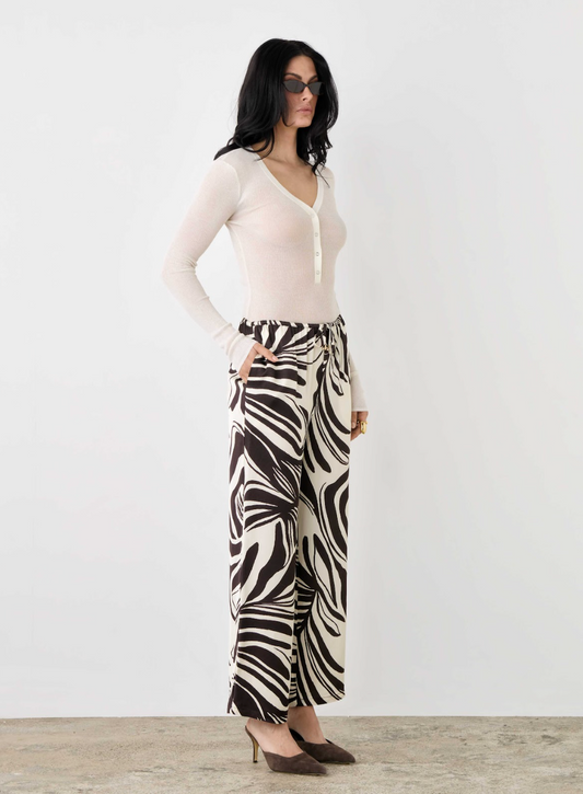 Esmaee Argyle Relaxed Full Length Pant | Women's Clothing | Gretel Lane
