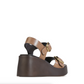 EOS Arias Platform Wedge Sandal Pecan Leather | Women's Footwear | Gretel Lane