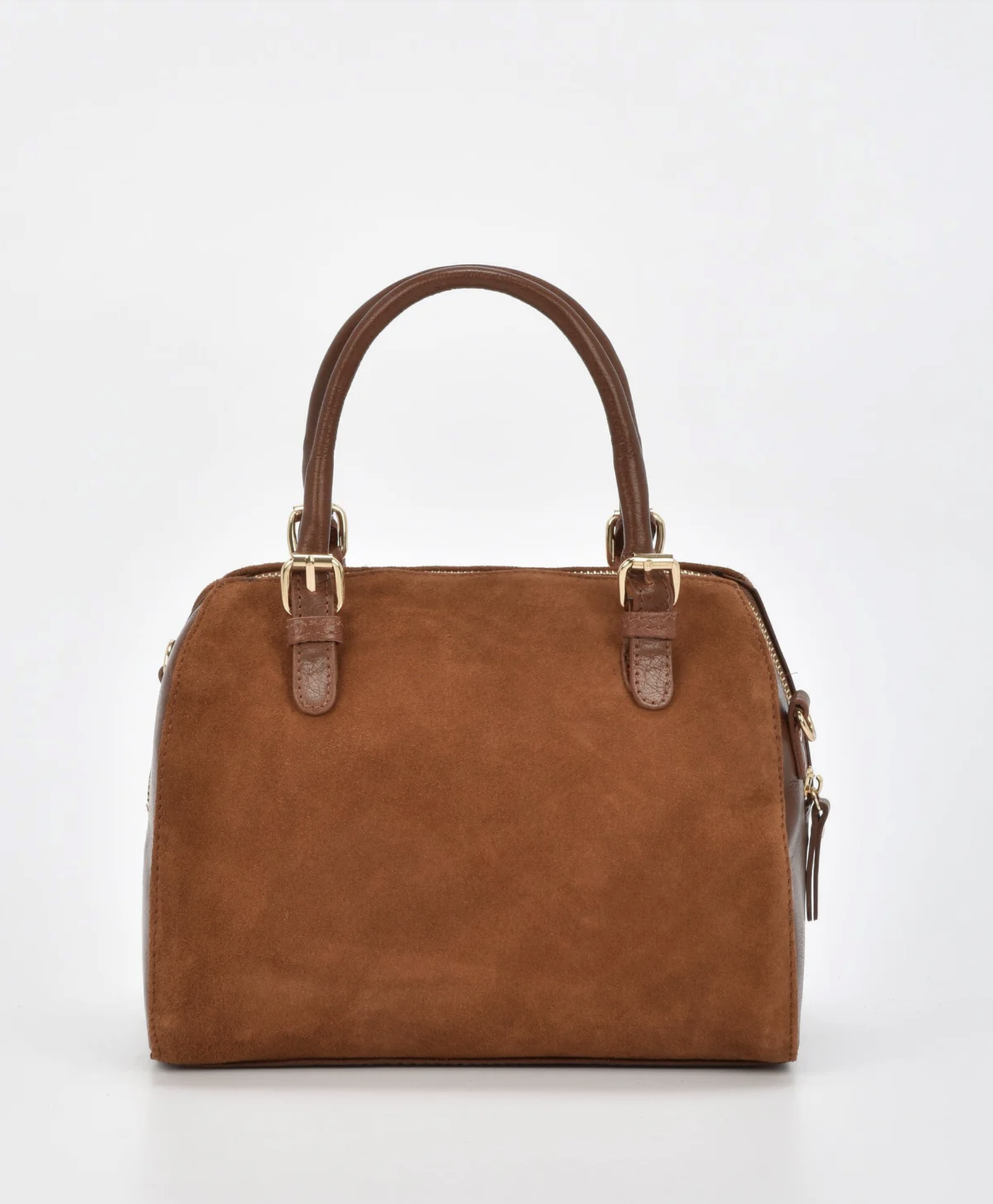 Cobb & Co Armadale Leather Handle Bag in Tan Suede | Women's Handbags | Gretel Lane