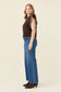 Isle of Mine Women's Brown Athena Frill Sleeve Knit Top | Gretel Lane