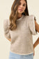 Isle of Mine Women's Athena Frill Sleeve Beige Knit Top | Gretel Lane