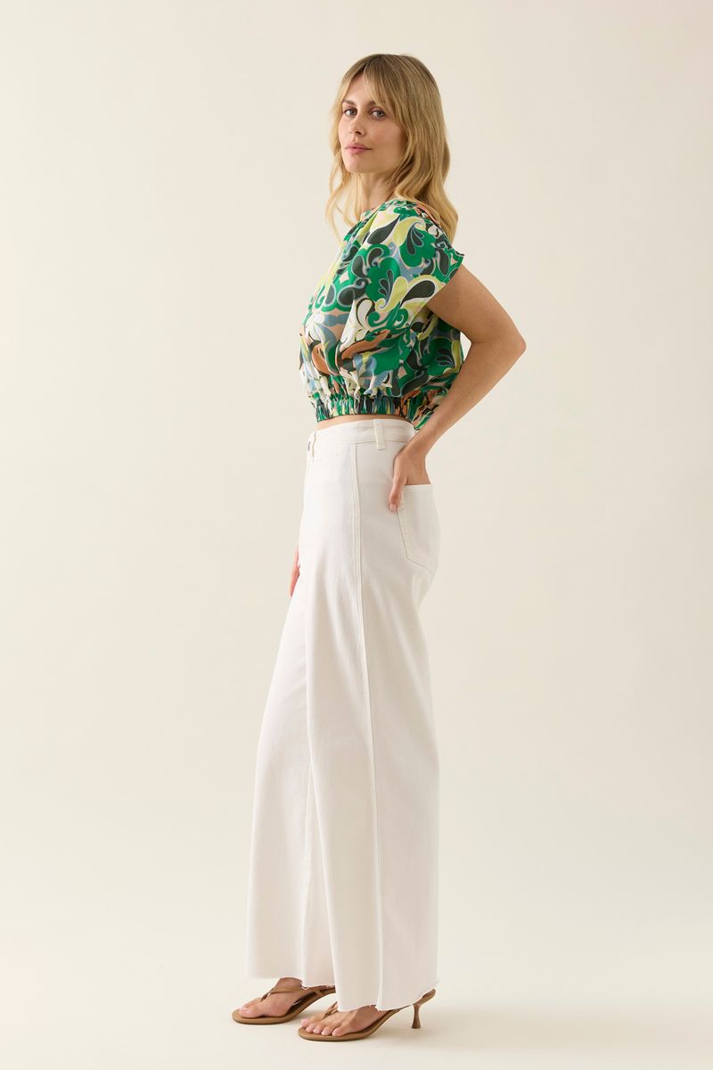 Aurora Reversible Crop Top (Paisley)