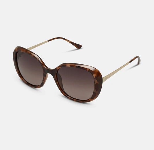 Locello Avery Round Polarised Tortoiseshell Sunglasses | Women's Sunglasses | Gretel Lane