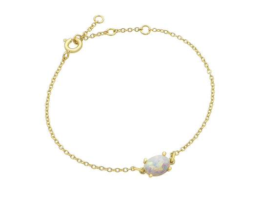 Women's Gold Bracelet with Opal Stone | Gretel Lane