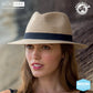 Before Dark Pana-Mate Crushable Fedora Natural with Black Band | Women's Hats | Gretel Lane