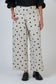 Cream and Black Polka Dot Women's Linen Pant | Gretel Lane