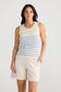 Amba Tank (Ecru w/ Blue Stripe)