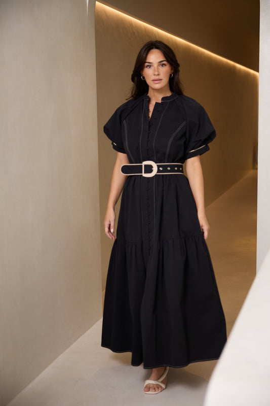 Amour Dress (Washed Black w Stone)