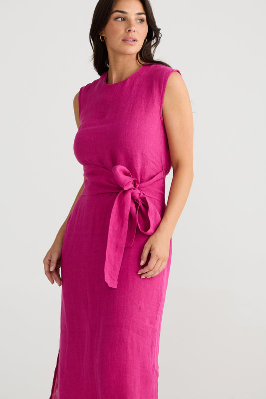 Turning Point Dress (Fuschia)