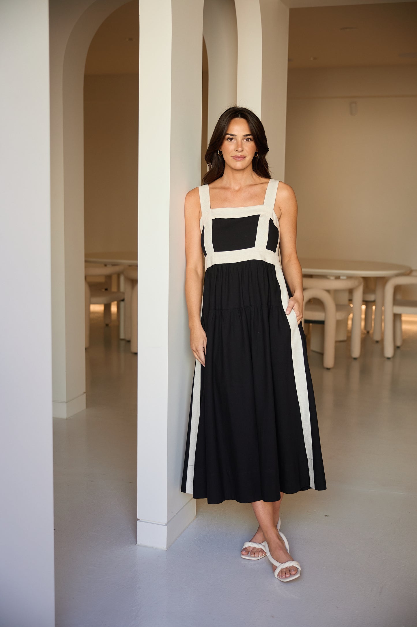 Jolie Dress (Black w/ Natural)