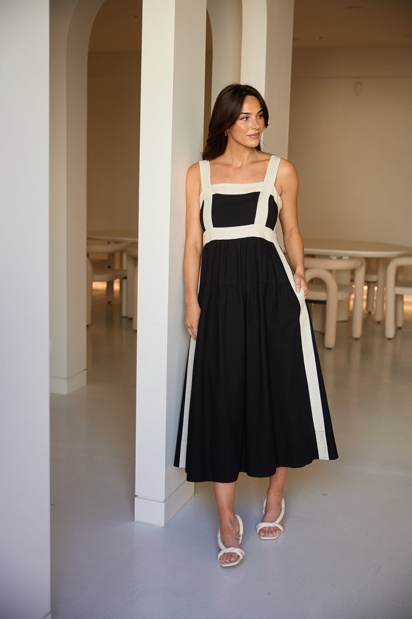 Jolie Dress (Black w/ Natural)