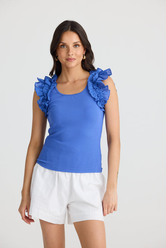 Frills Tank (Cobalt)