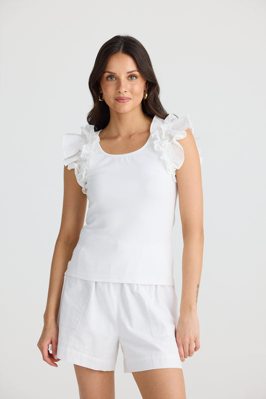 Frills Tank (White)