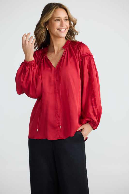 Ritz Blouse (Cherry)