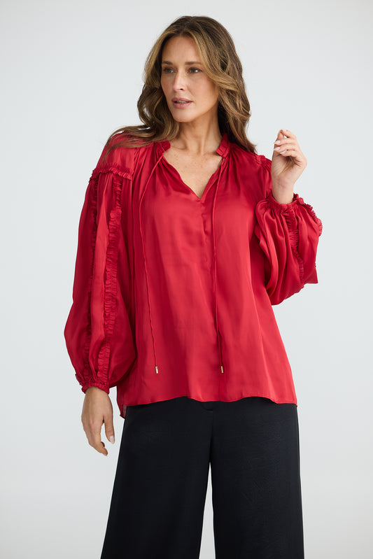 Ritz Blouse (Cherry)
