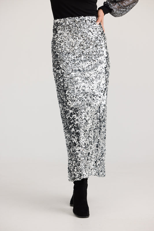 Paris Skirt (Silver Sequin)