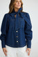 Nicola Denim Blouse (Dark Denim)