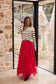 Chance Skirt (Berry Red)