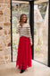 Chance Skirt (Berry Red)
