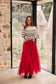 Chance Skirt (Berry Red)