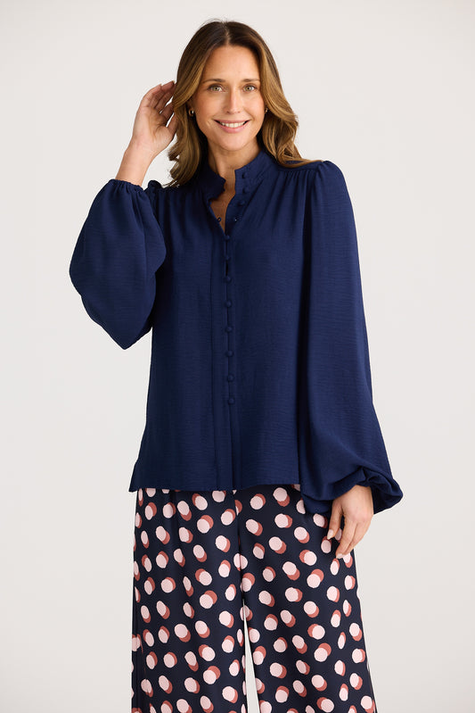 Penny Blouse (Navy)