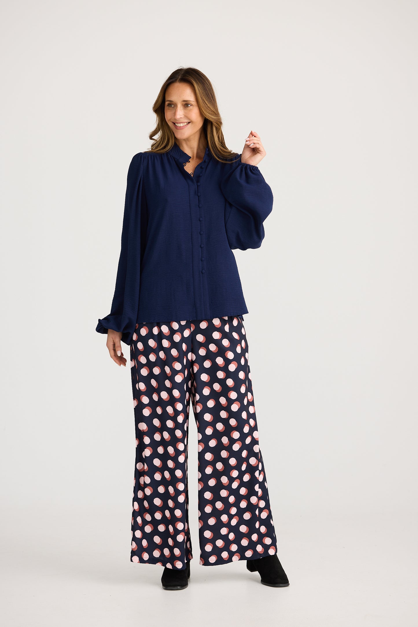 Penny Blouse (Navy)