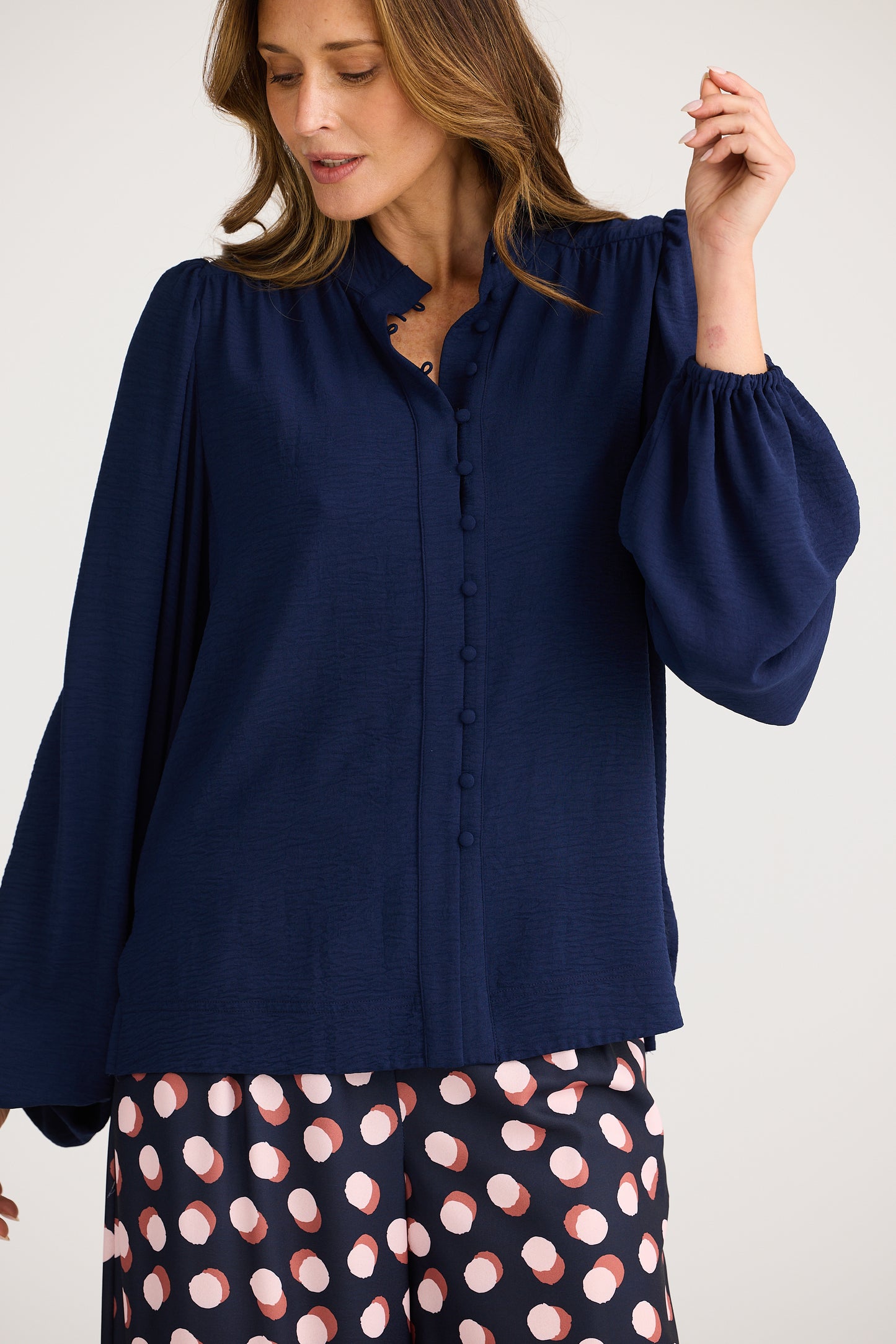 Penny Blouse (Navy)