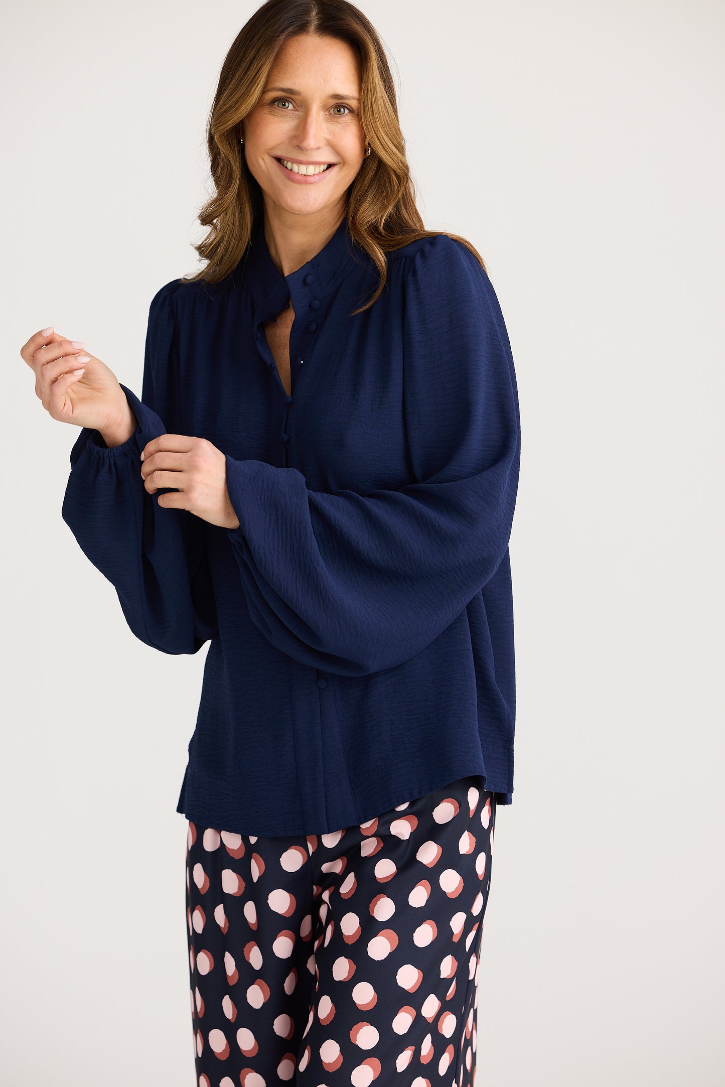 Penny Blouse (Navy)
