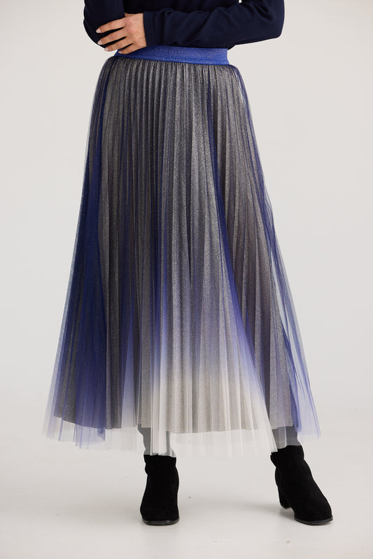 West End Skirt (Navy Ombre)