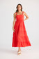 Gelato Midi Dress (Poppy Red)