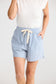 Bobbi Short (Blue Pinstripe)