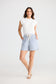 Bobbi Short (Blue Pinstripe)