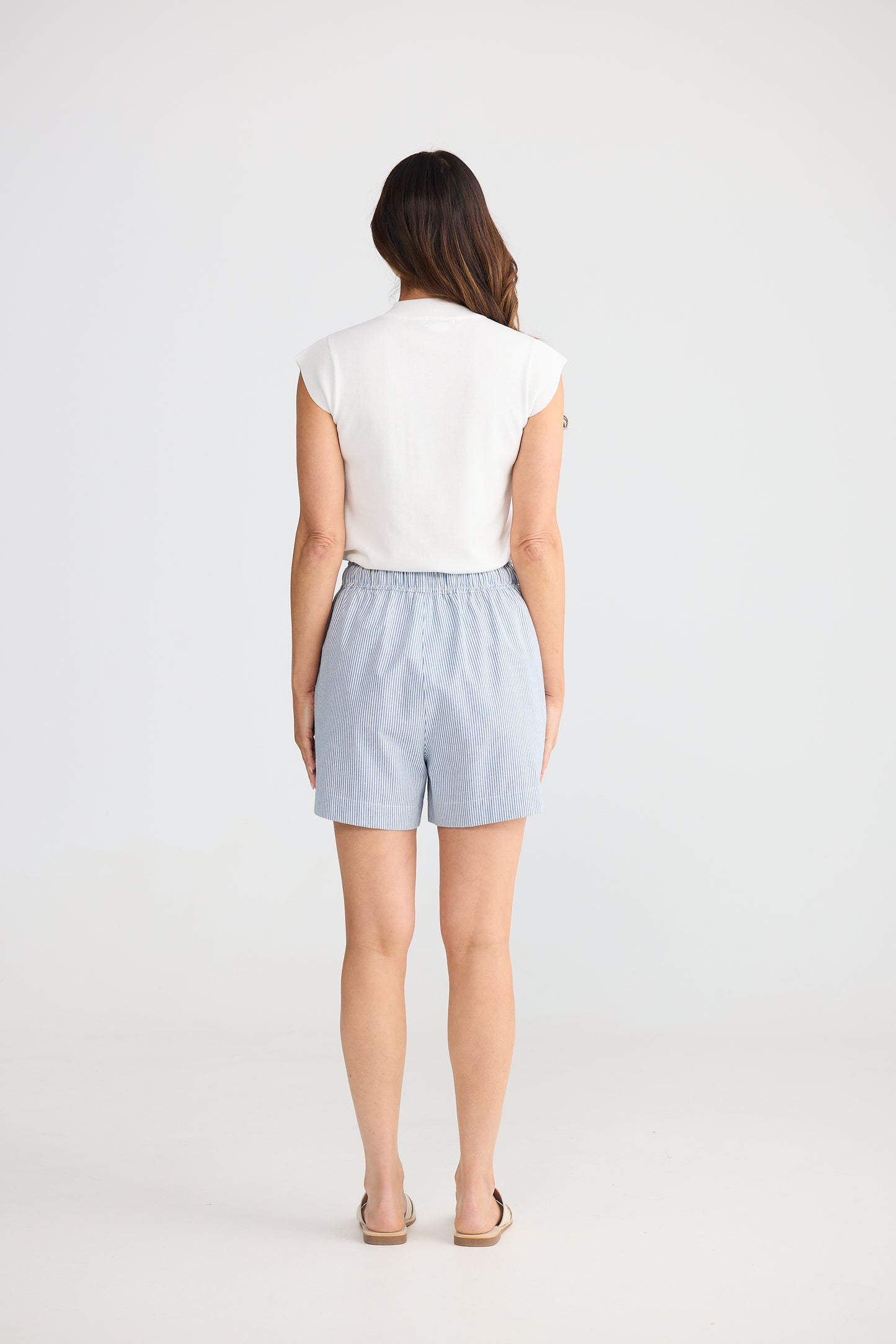 Bobbi Short (Blue Pinstripe)