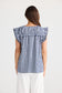 Paz Top (Navy Gingham)