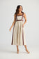 Jolie Dress (Natural w/ Chocolate)
