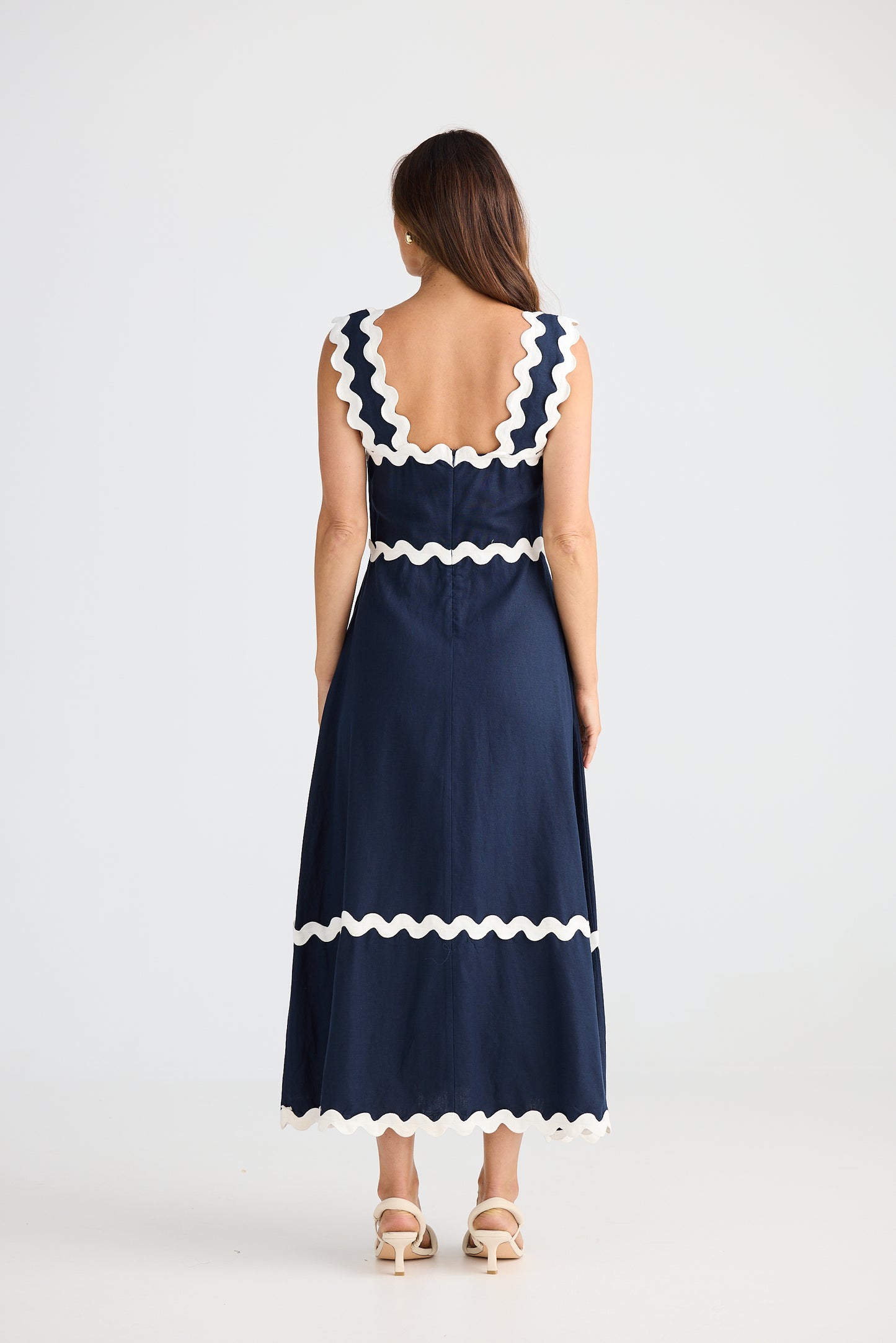 Marlo Midi Dress (Navy)