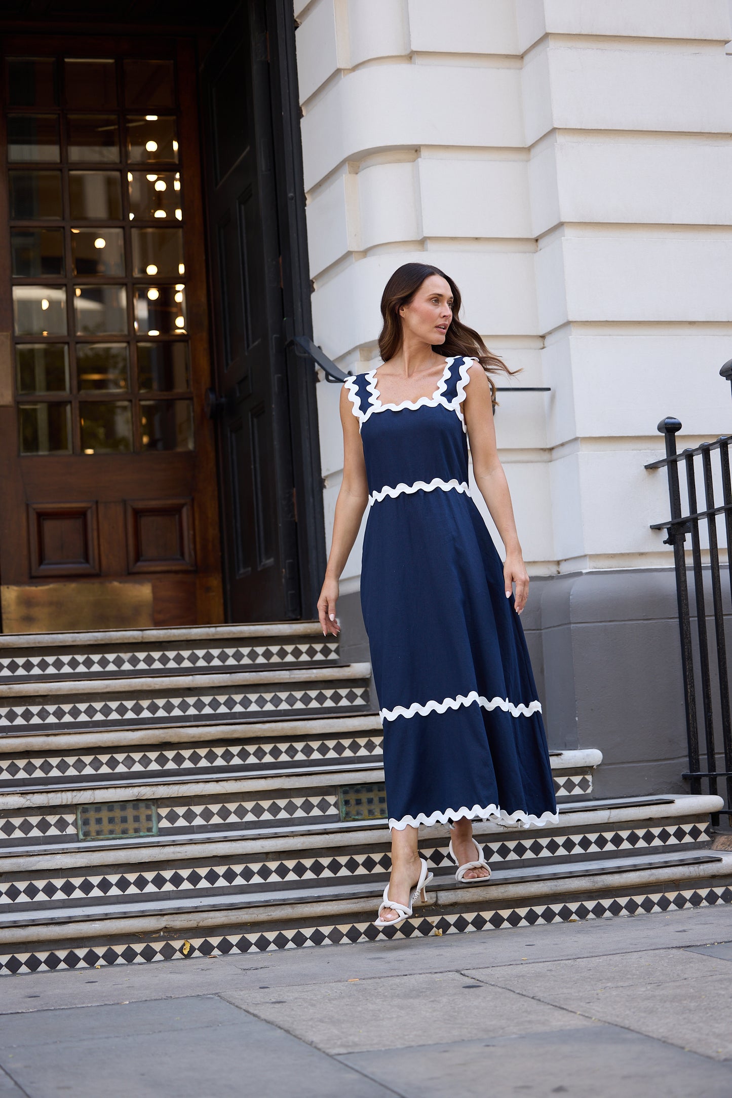 Marlo Midi Dress (Navy)