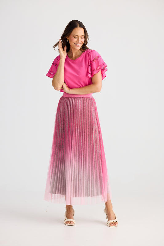 West End Skirt (Hot Pink Ombre)