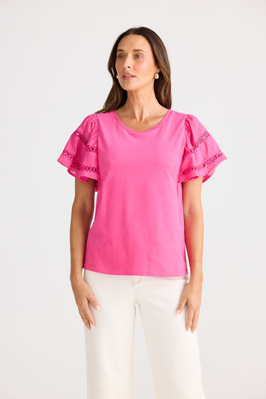 Chloe Tee (Hot Pink)