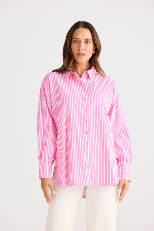 Isabel Shirt (Pink Stripe)