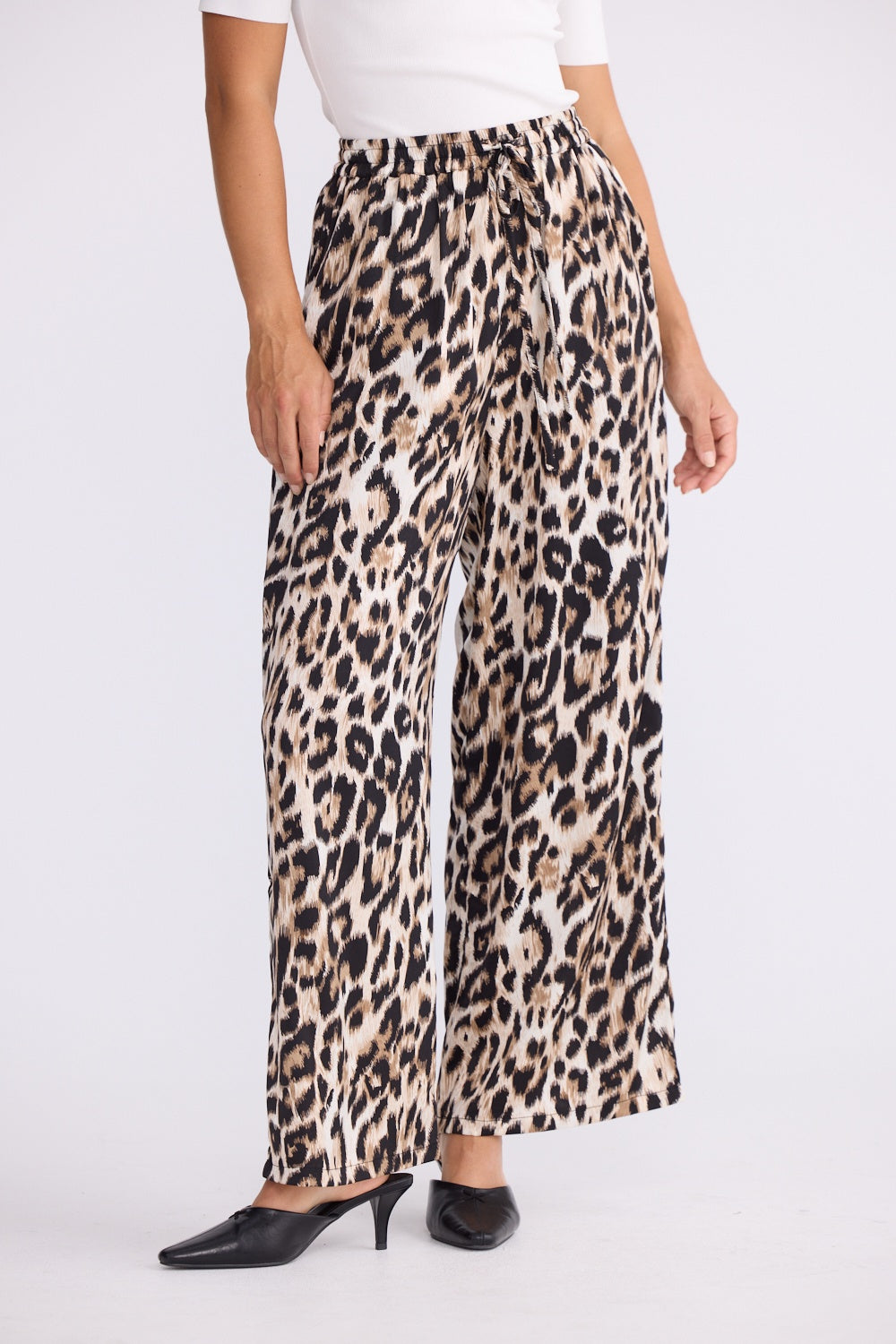 Brave + True Glenda Satin Pant in Leopard Print | Women's Clothing | Gretel Lane