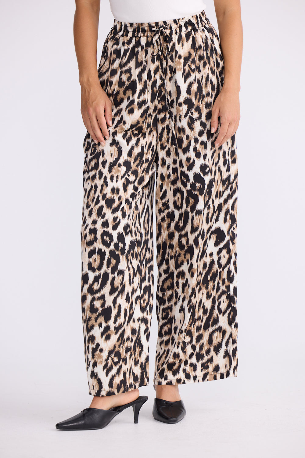 Brave + True Glenda Satin Pant in Leopard Print | Women's Clothing | Gretel Lane
