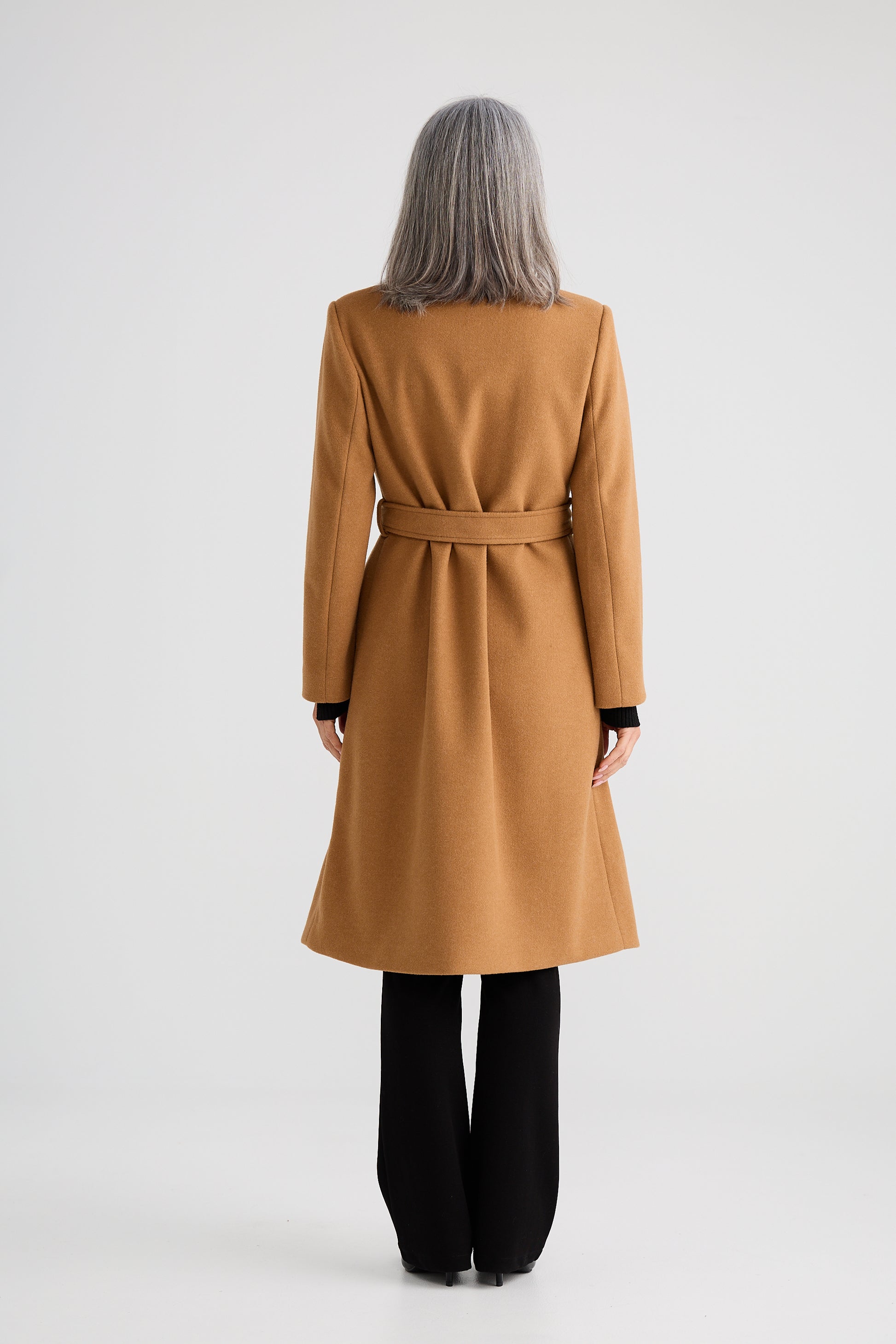 Brave + True Julianne Knee Length Coat in Camel | Women's Coats | Gretel Lane