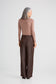 Brave + True Essential Long Sleeve Polo Top in Brown | Women's Clothing | Gretel Lane