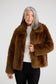 Brave + True Steinway Faux Fur Jacket in Mink | Women's Jackets | Gretel Lane
