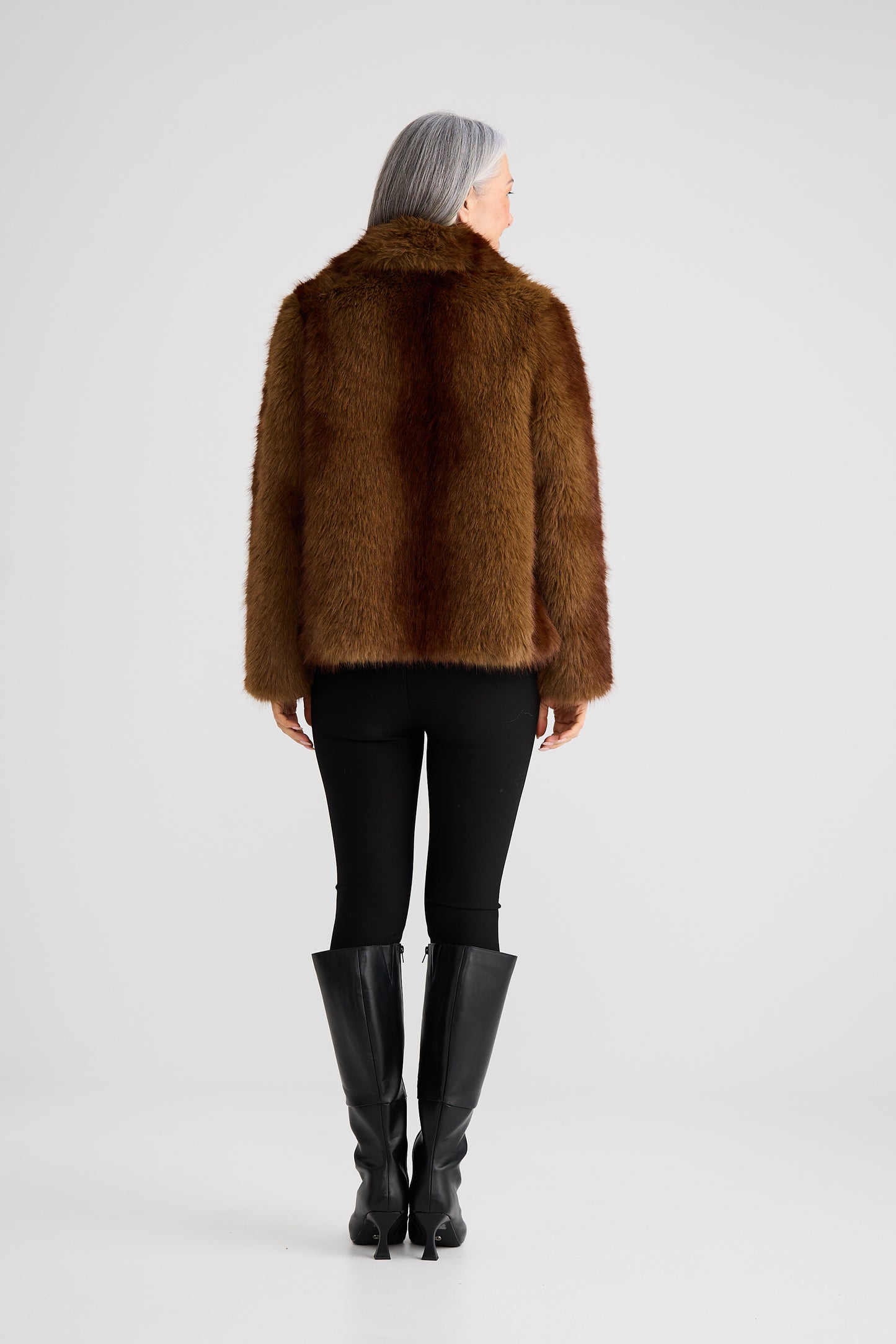 Brave + True Steinway Faux Fur Jacket in Mink | Women's Jackets | Gretel Lane