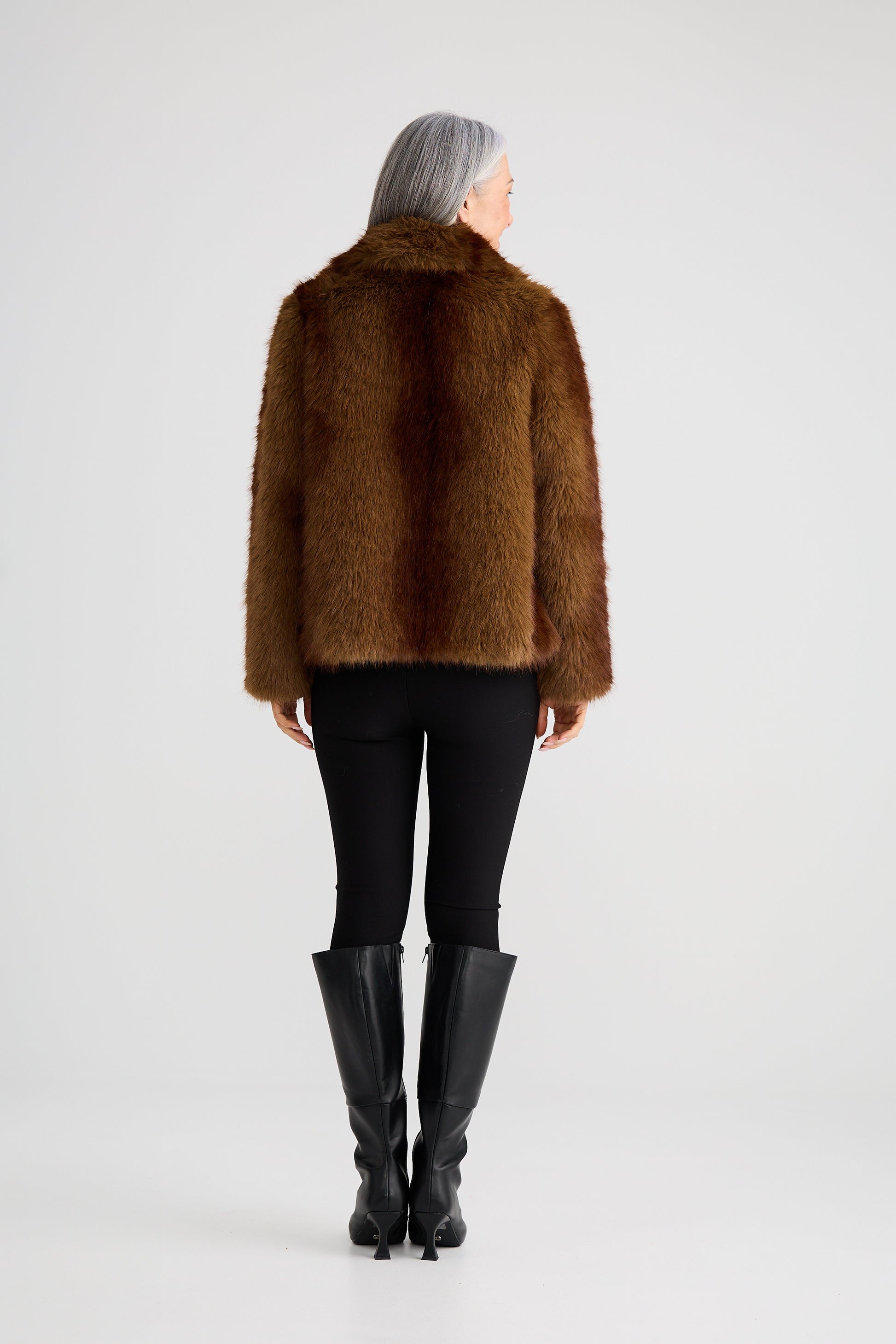 Brave + True Steinway Faux Fur Jacket in Mink | Women's Jackets | Gretel Lane