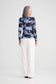 Brave + True Salem Mesh Top in Blue Abstract Floral | Women's Clothing | Gretel Lane