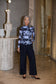 Brave + True Salem Mesh Top in Blue Abstract Floral | Women's Clothing | Gretel Lane