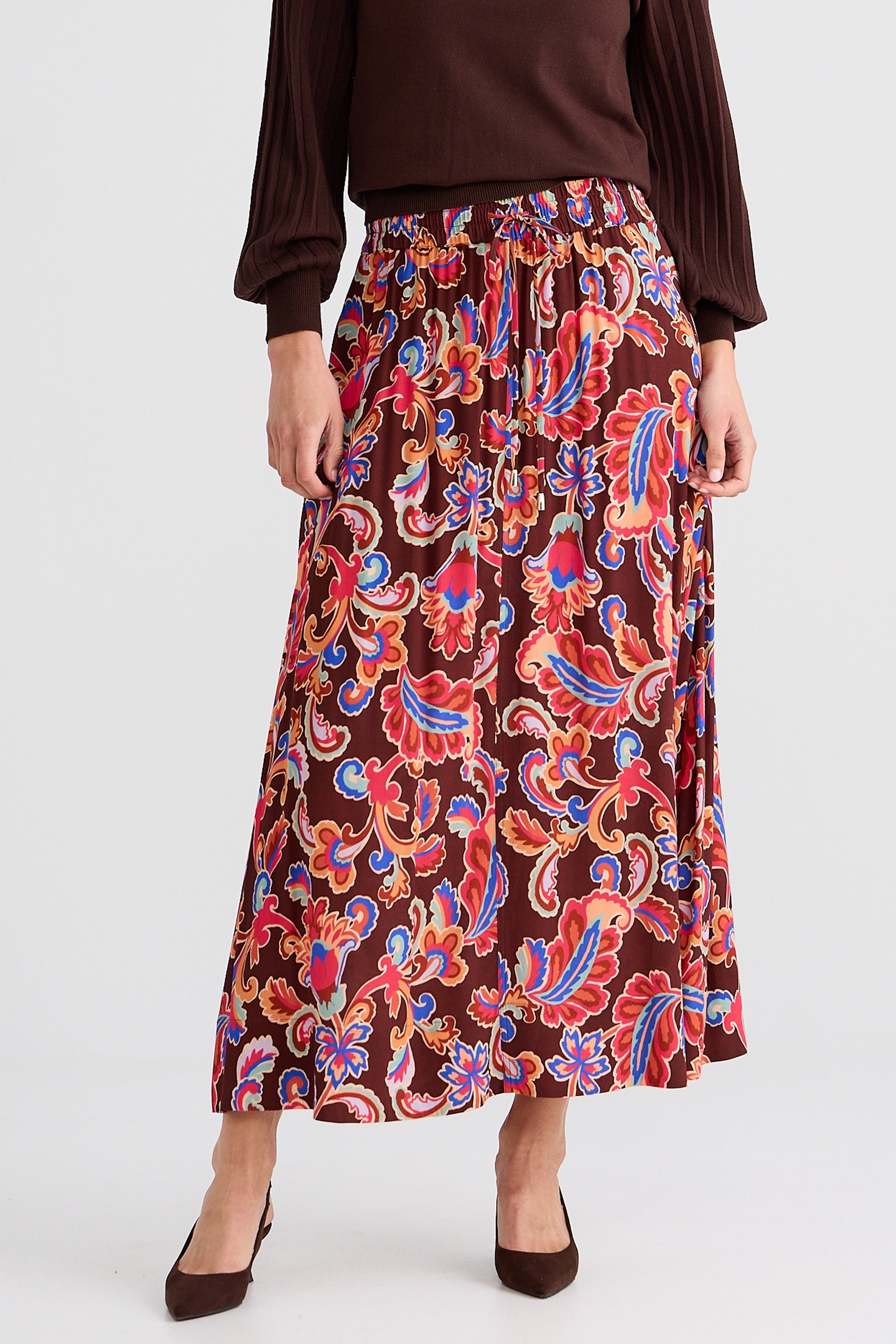 Brave + True Eliza Midi Skirt in Floral Rhapsody | Women's Clothing | Gretel Lane